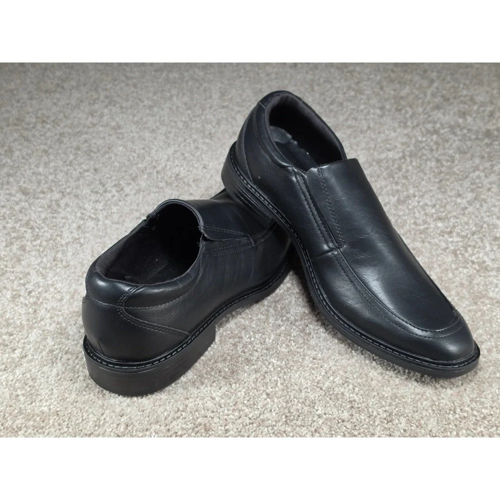 Goodfellow & Co Mens Black Slip On Bicycle Toe Dress Loafers Shoes Size 9W Wide